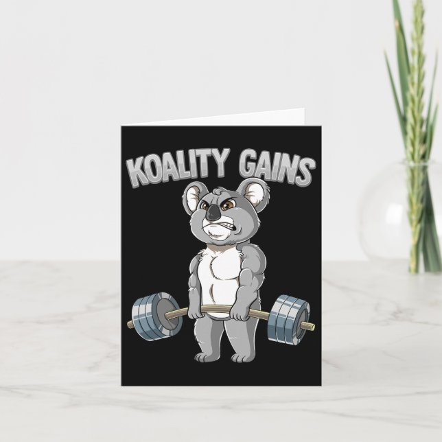 Tarjeta Koality Gana El Bodybuilding De Gimnasio Koala (Anverso)