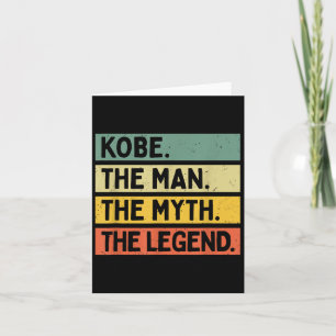 Tarjeta Kobe El Hombre El Mito La Leyenda Funny Personaliz