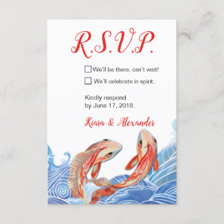TARJETA KOI FISH RSVP