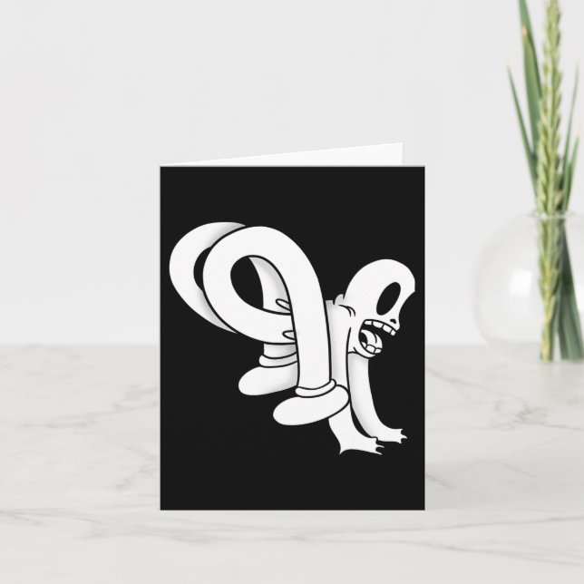 Tarjeta Koko El Flaucho Fantasma Twisty Blackwork (Anverso)