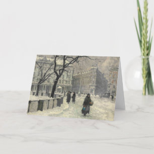 Tarjeta Kongens Nytorv Copenhague en invierno   Paul Fisch