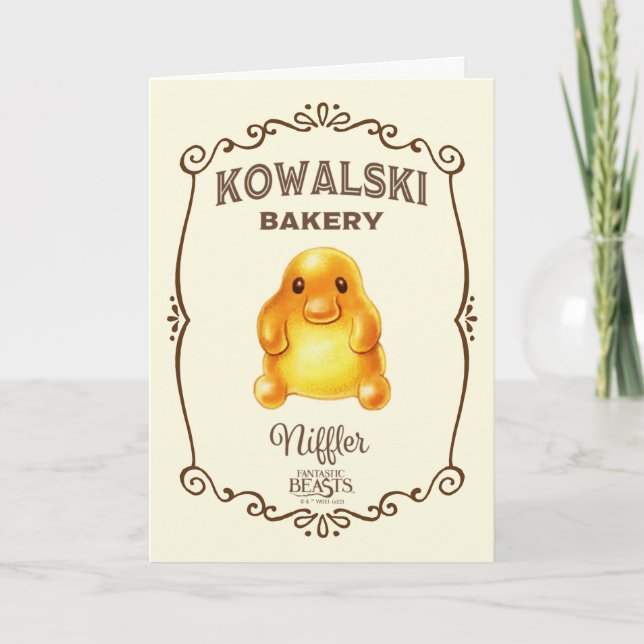 Tarjeta Kowalski Bakery - Niffler (Anverso)
