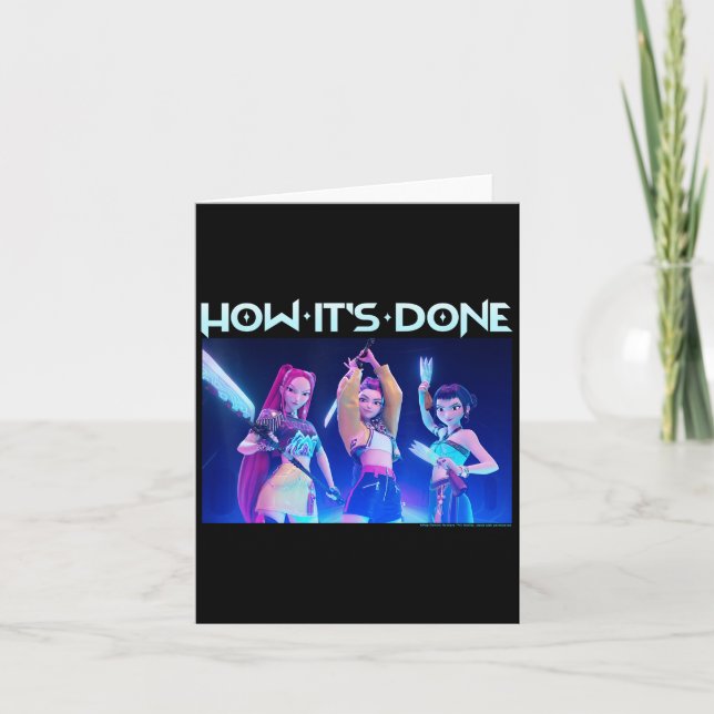 Tarjeta Kp Demon Hunters Halloween How It's Done Huntrix G (Anverso)