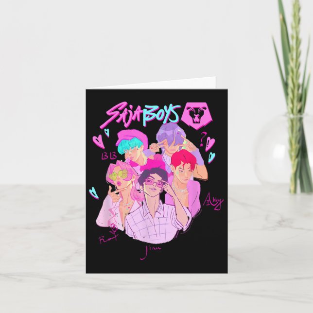 Tarjeta Kp Demon Hunters Halloween Saja Boys Demon Group R (Anverso)