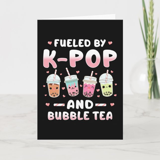 Tarjeta Kpop Bubble Tea (Anverso)