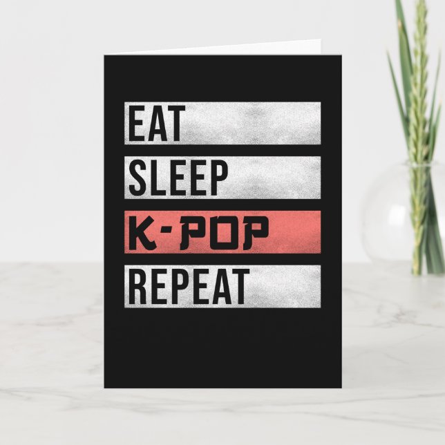 Tarjeta Kpop K-pop diciendo gracia (Anverso)