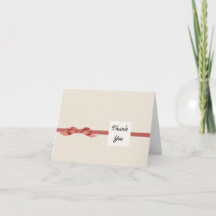 Tarjeta Kraft Cartón Beige y Arco Gracias