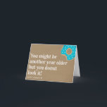 Tarjeta Kraft Otro año de edad Donut Funny Birday<br><div class="desc">Esta tarjeta graciosa seguramente los hace sonreír el H</div>