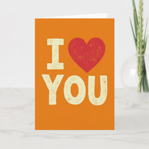 Tarjeta Kraft Romántica Te Amo
