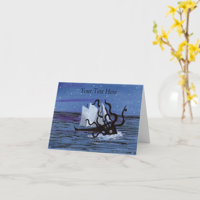 Tarjeta Kraken (flor amarilla)