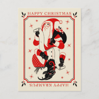 Tarjeta Krampus para navidades - Lista
