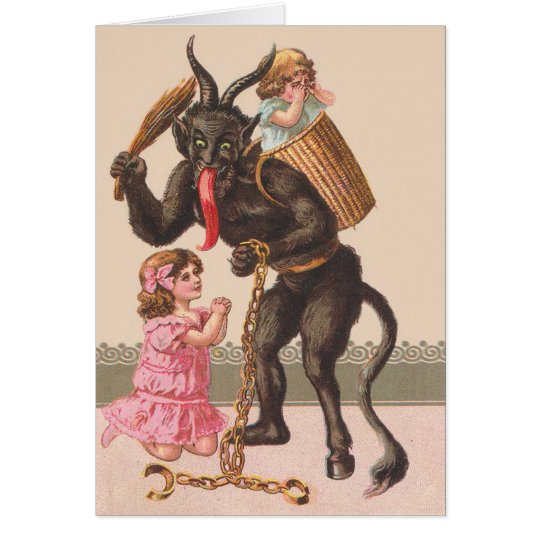 Tarjeta Krampus que castiga la cadena del interruptor de