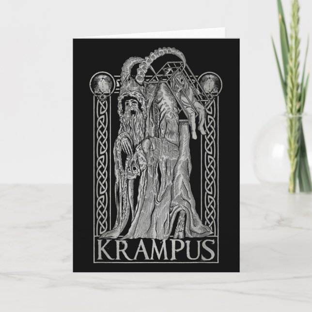 Tarjeta Krampus - Ss Von Krampus Dark Gothic Christmas  (Anverso)