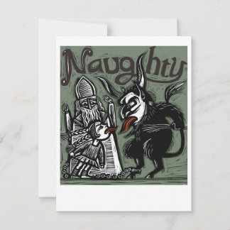 Tarjeta Krampus "traviesa"