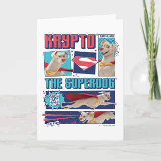 Tarjeta Krypto Los Paneles De Cómic De Superperros