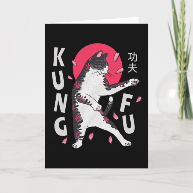 Tarjeta Kung Fu Cat (Anverso)