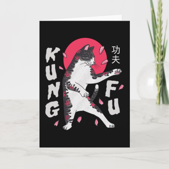 Tarjeta Kung Fu Cat (Anverso)