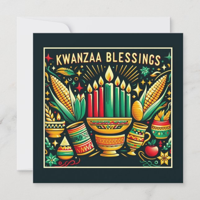 Tarjeta Kwanzaa  (Anverso)