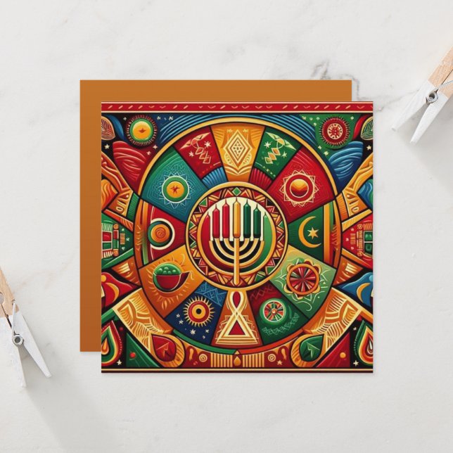 Tarjeta Kwanzaa (Anverso/Reverso In Situ)