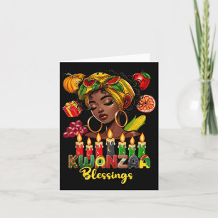 Tarjeta Kwanzaa bendice la celebración afroamericana de ne