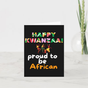 Tarjeta Kwanzaa Celebración por el Día de Kwanzaa feliz pa