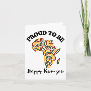 Tarjeta Kwanzaa Día de Celebración Hombres Feliz Día de Kw