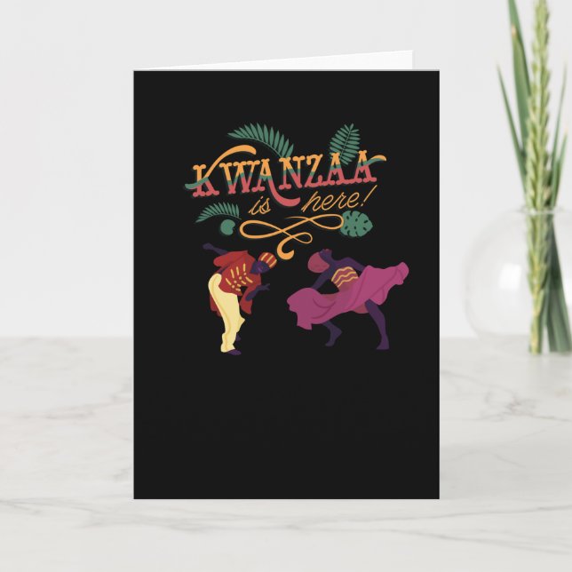 Tarjeta Kwanzaa está aquí (Anverso)