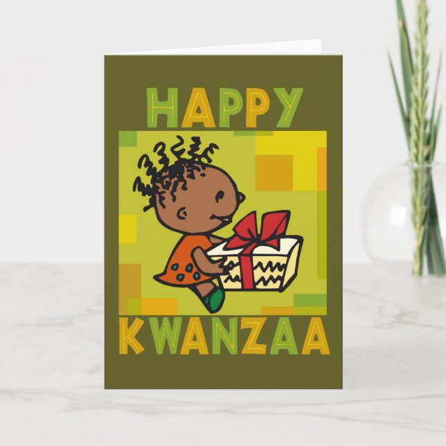 Tarjeta Kwanzaa feliz (Anverso)