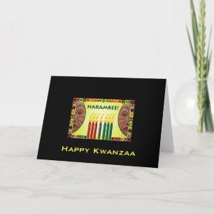 Tarjeta Kwanzaa feliz