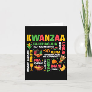 Tarjeta Kwanzaa - Festival del Patrimonio Africano-Estadou