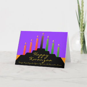 Tarjeta Kwanzaa Kinara por A. McDaniel