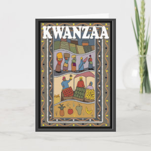 Tarjeta Kwanzaa, parada del mercado