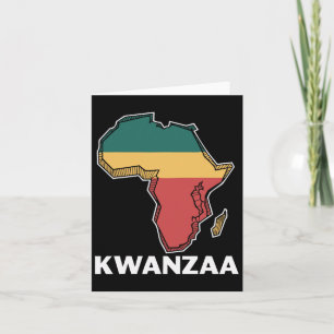 Tarjeta Kwanzaa Patrimonio de la Humanidad Africana Feliz 