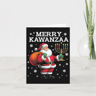 Tarjeta Kwanzaa Santa Siete Velas Afroamericano Afro 