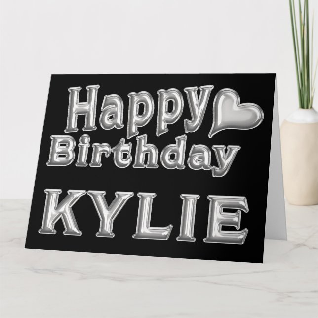 Tarjeta Kylie Happy Birthday Geburtstag Karte Aufsteller (Anverso)