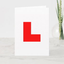 TARJETA L PLATE GREETING CARD