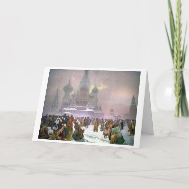 Tarjeta La abolición de la servidumbre en Rusia, Mucha (Anverso)