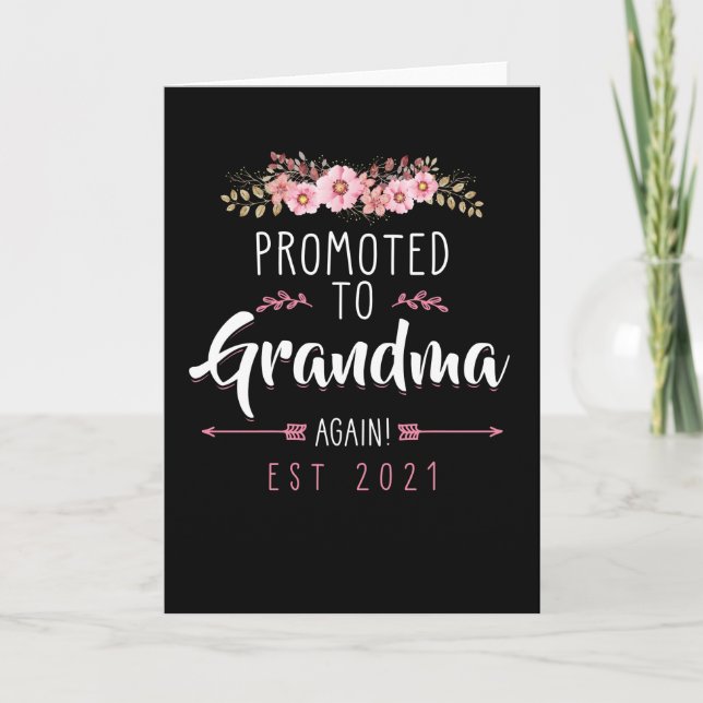 Tarjeta La abuela de nuevo el regalo de 2021 (Anverso)
