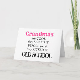 Tarjeta La abuela es la mejor cita graciosa de la vieja es