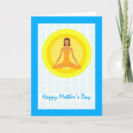 Tarjeta La actitud de la yoga, tarda tiempo para respirar,