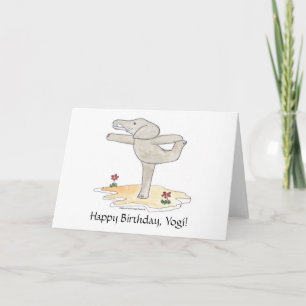 Tarjeta La actitud del bailarín practicante de la yoga del