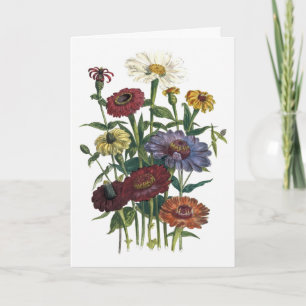 Tarjeta La acuarela de Zinnias se recuperará pronto