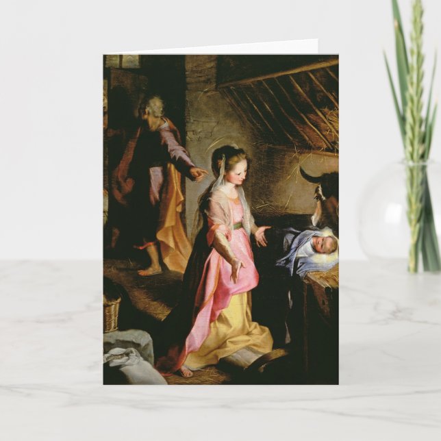 Tarjeta La adoración del niño, 1597 (Anverso)