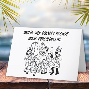 Tarjeta La advertencia de recuperación sarcástica es diver