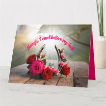 La afortunada herradura personalizada y los Rosas