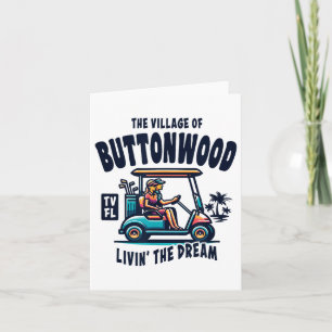 Tarjeta La Aldea De Buttonwood Golf Cart Design