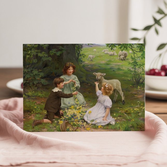 Tarjeta La alegría de la primavera | Arthur John Elsley (Subido por el creador)