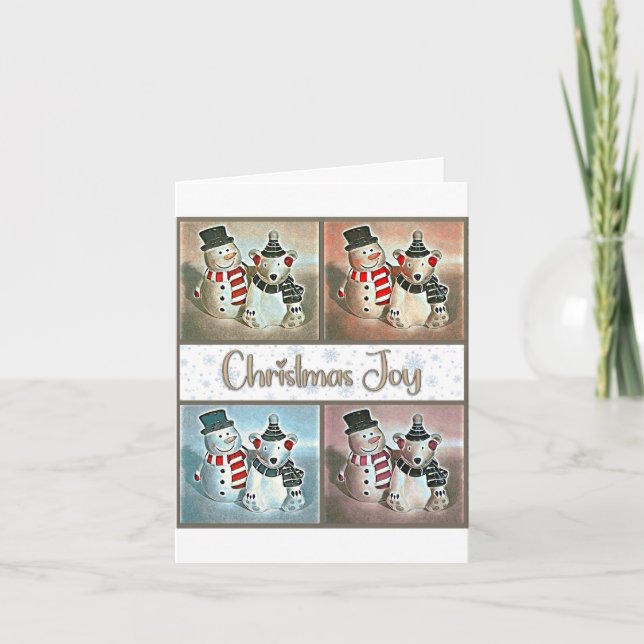 Tarjeta La alegría de los Navidades (Anverso)