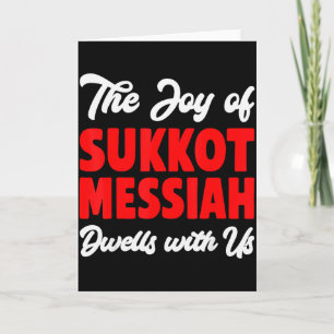 Tarjeta La Alegría De Sukkot El Mesías Habita Con Nosotros