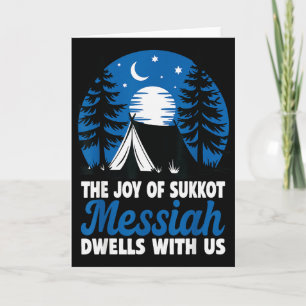 Tarjeta La Alegría De Sukkot Mesías Habita Con Nosotros Ho